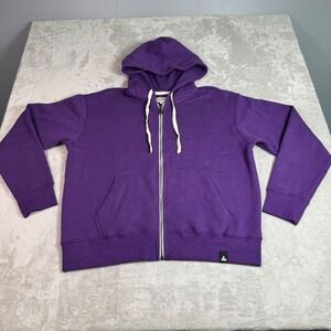 NWOT American Giant Mens Midweight Full Zip Hoodie XL Puple Made in USA